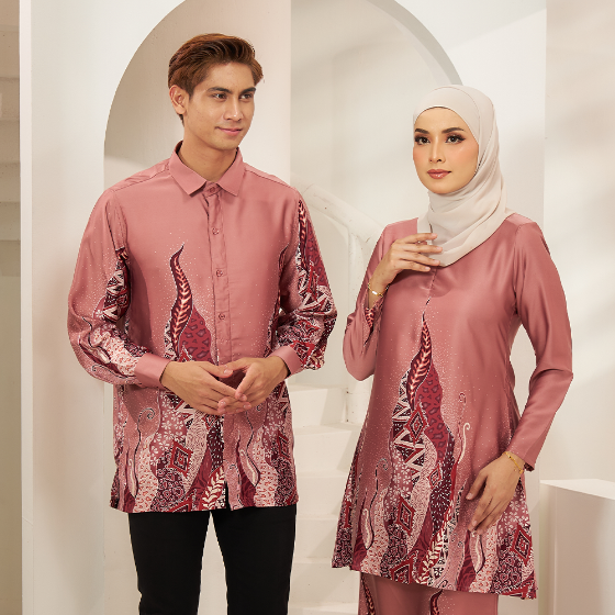 Baju batik store lelaki slim fit